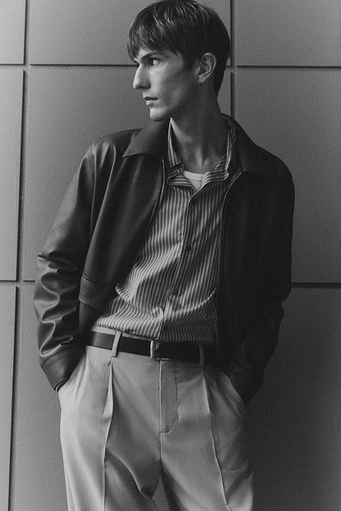 Regular-Fit Coated Jacket