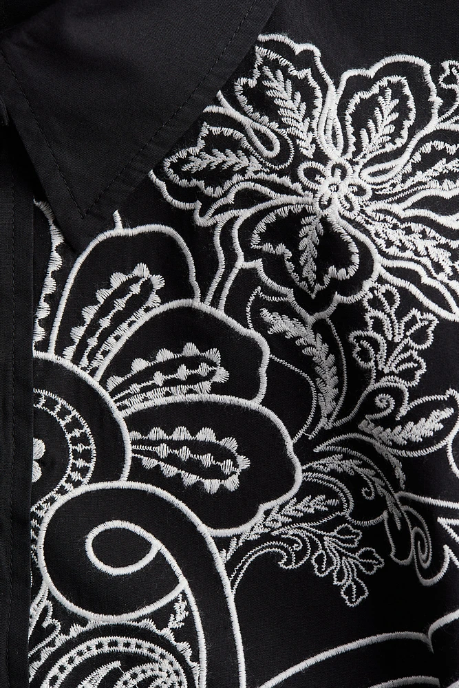 Oversized Embroidered Shirt