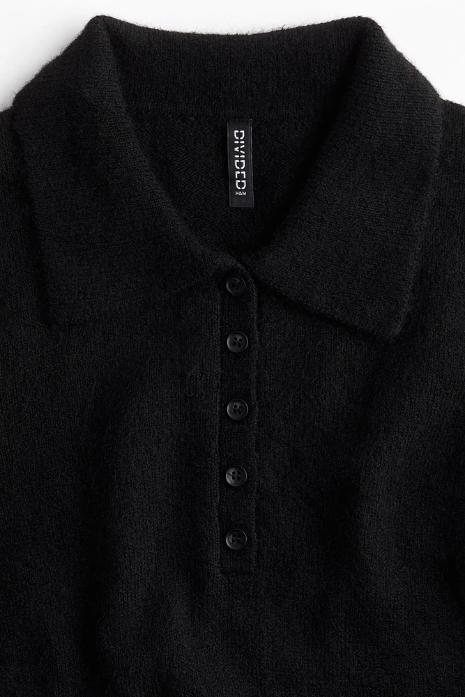 Fine-Knit Polo Dress