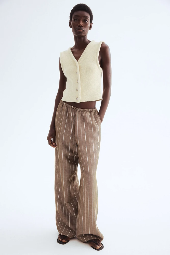 Button-Front Sweater Vest