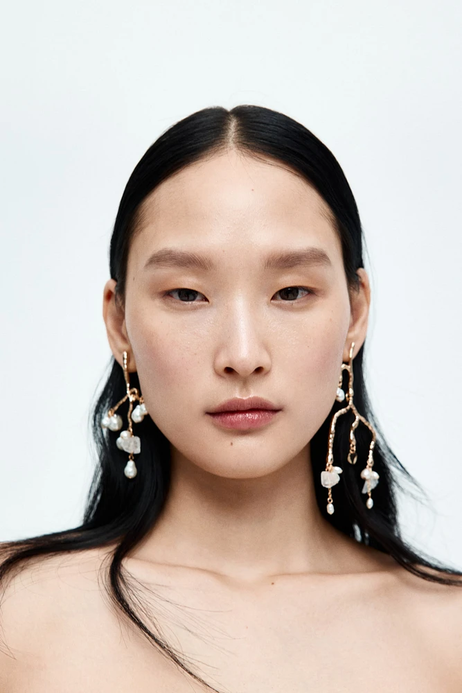 Mismatched Branch-Shaped Earrings