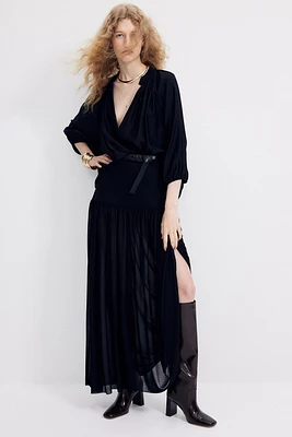 Balloon-sleeved Blouse