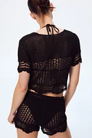 Crochet-Look Beach Top
