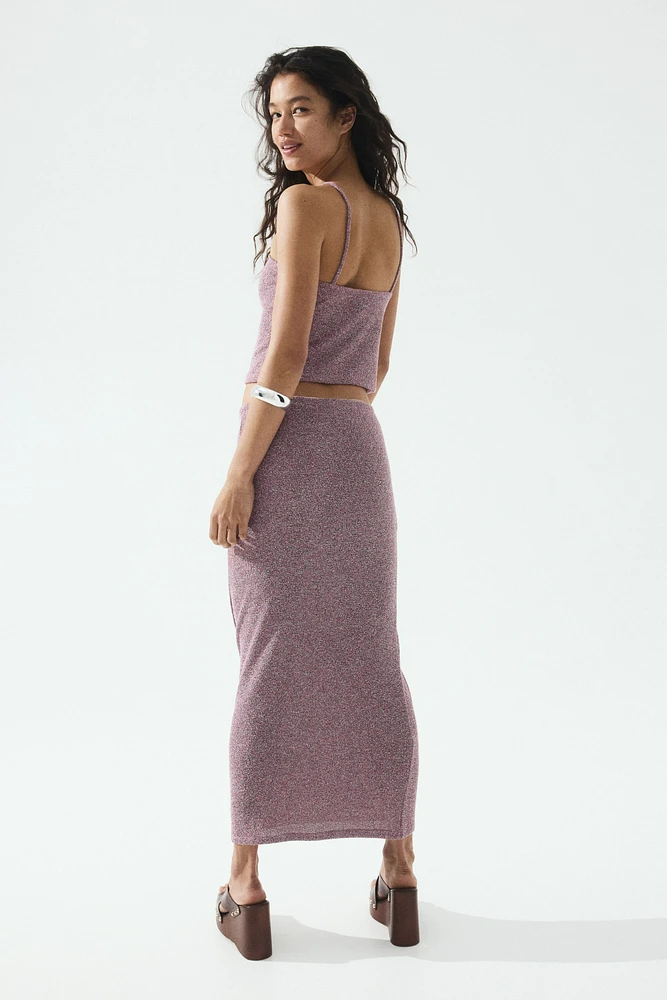 Knit Ruched-Detail Skirt