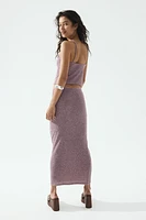 Knit Ruched-Detail Skirt