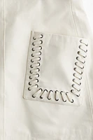 Coated Mini Skirt