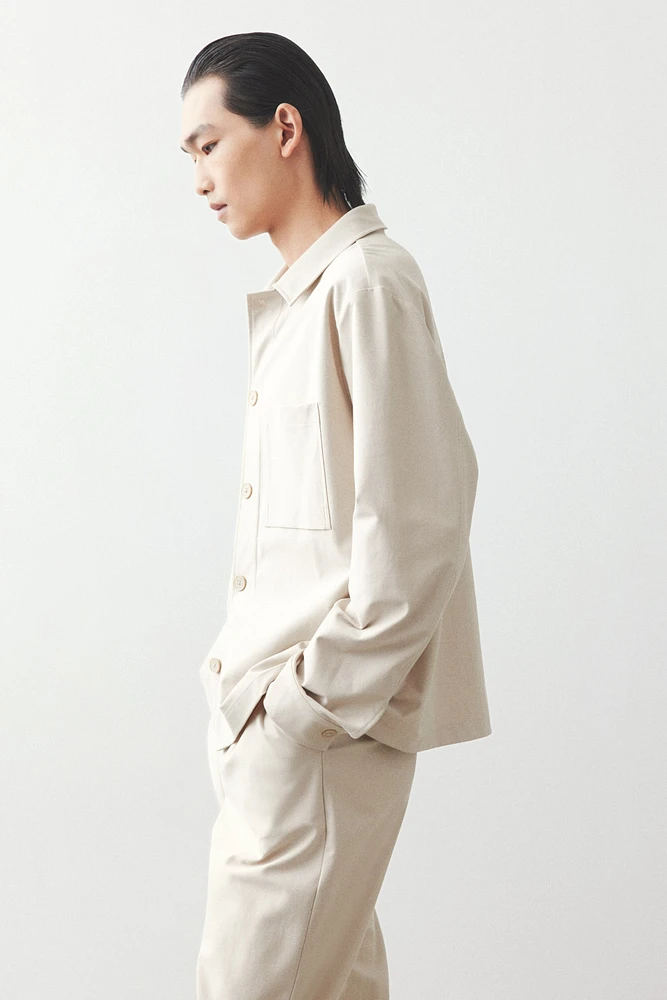 Regular-Fit Twill Overshirt