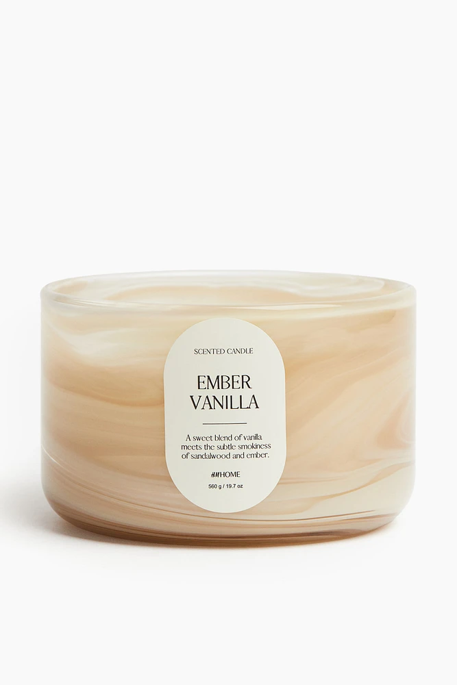 Large Scented Candle Glass Holder
