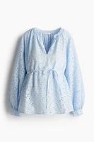 MAMA Before & After Eyelet-Embroidered Blouse
