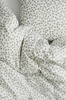 Patterned Cotton Twin Duvet Cover Set