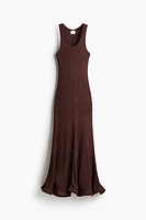 Robe maxi en soie mélangée