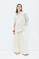MAMA Before & After Linen-Blend Shirt