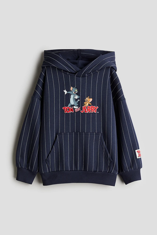 Hoodie with Printed Motif