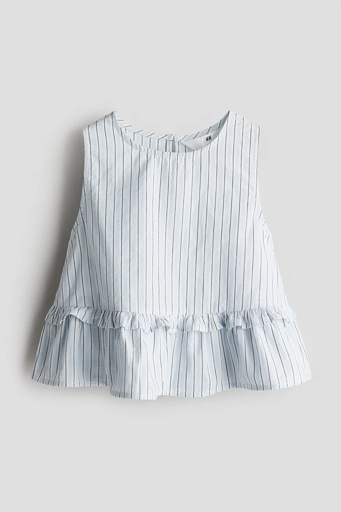 Cotton Peplum Top