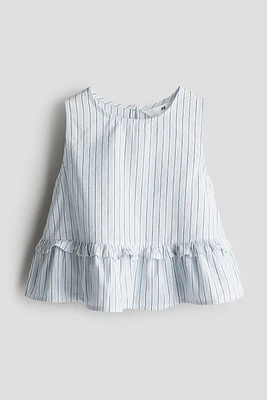 Cotton Peplum Top