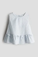 Cotton Peplum Top