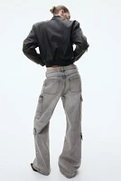 Denim Cargo Pants