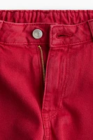 Frayed-Edge Denim Shorts