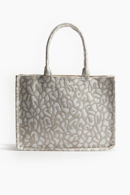 Cabas en tissu jacquard
