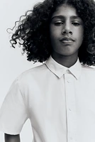 Short-Sleeved Cotton Shirt