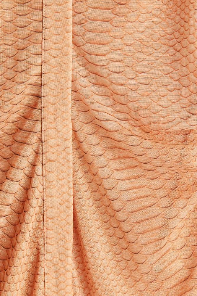 Ruched Mesh Shirt