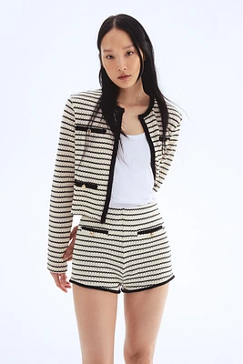 Textured-Knit Shorts