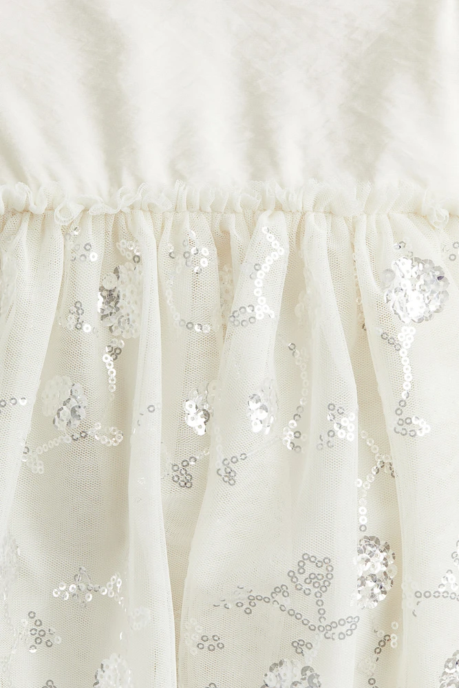 Dress with Tulle Skirt