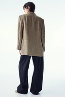 Linen-Blend Blazer