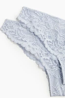 2-Pack Lace Brazilian Briefs