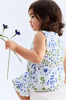 Printed Seersucker Dress