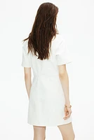 Denim Dress with Collar