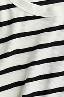 MAMA Ribbed Jersey Top