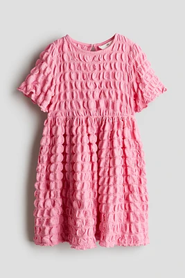 Robe en jersey texturé