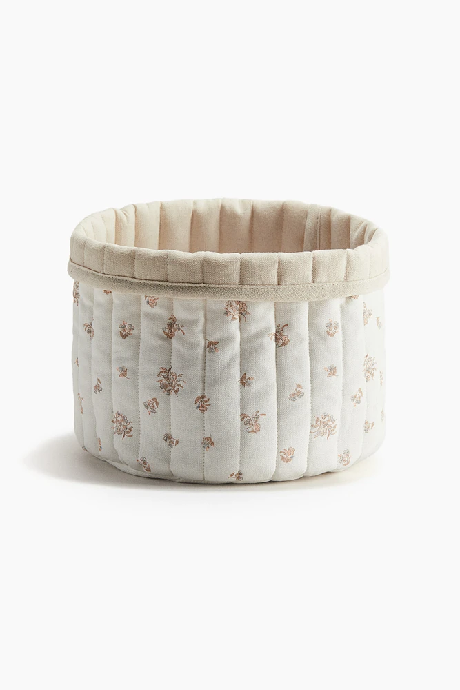 Small Quilted Storage Basket