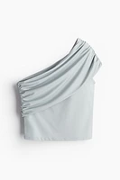 One-Shoulder Top with Foldover Edge