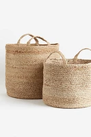 Grand panier de rangement en jute