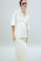 MAMA Before & After Tie-Belt Shirt