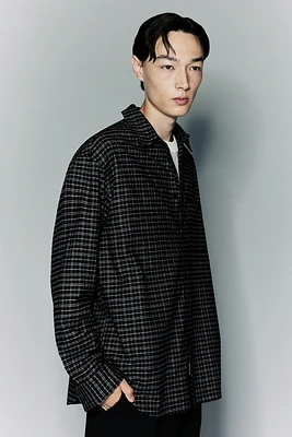 Loose Fit Flannel Shirt