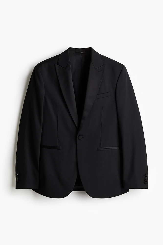 Slim-Fit Wool-Blend Tuxedo Jacket