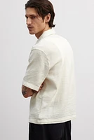 Regular-Fit Textured Resort Shirt