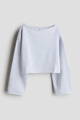 Boat-Neck Sweatshirt