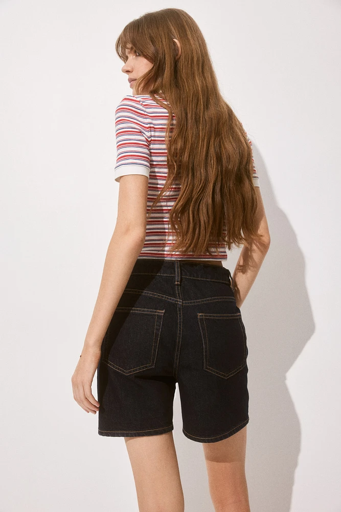 High Denim Shorts