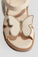 Appliquéd Sandals