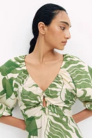 Crêpe Mini Dress