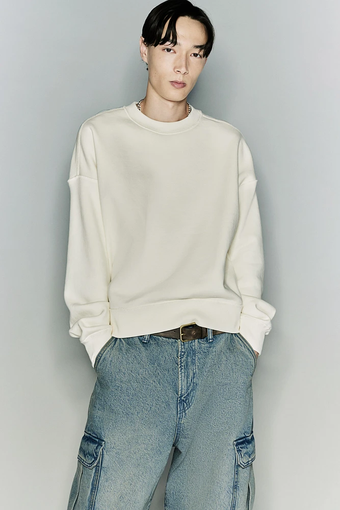Oversized Fit Cotton Sweatshirt