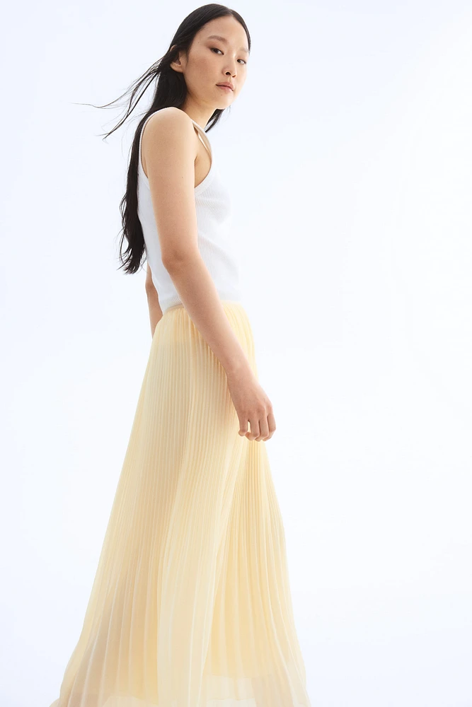Pleated Chiffon Skirt