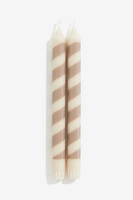 Lot de 2 bougies en forme sucres d'orge