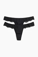 2-pack Microfiber Thong Briefs