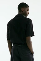 Regular-Fit Jacquard-Weave Resort Shirt