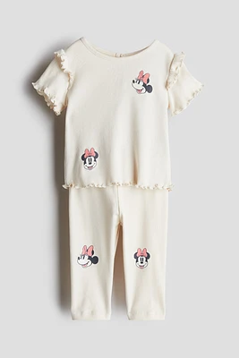 Ensemble imprimé 2 pièces en coton